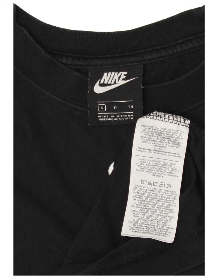 Nike Mens T-Shirt Top Small Black Cotton