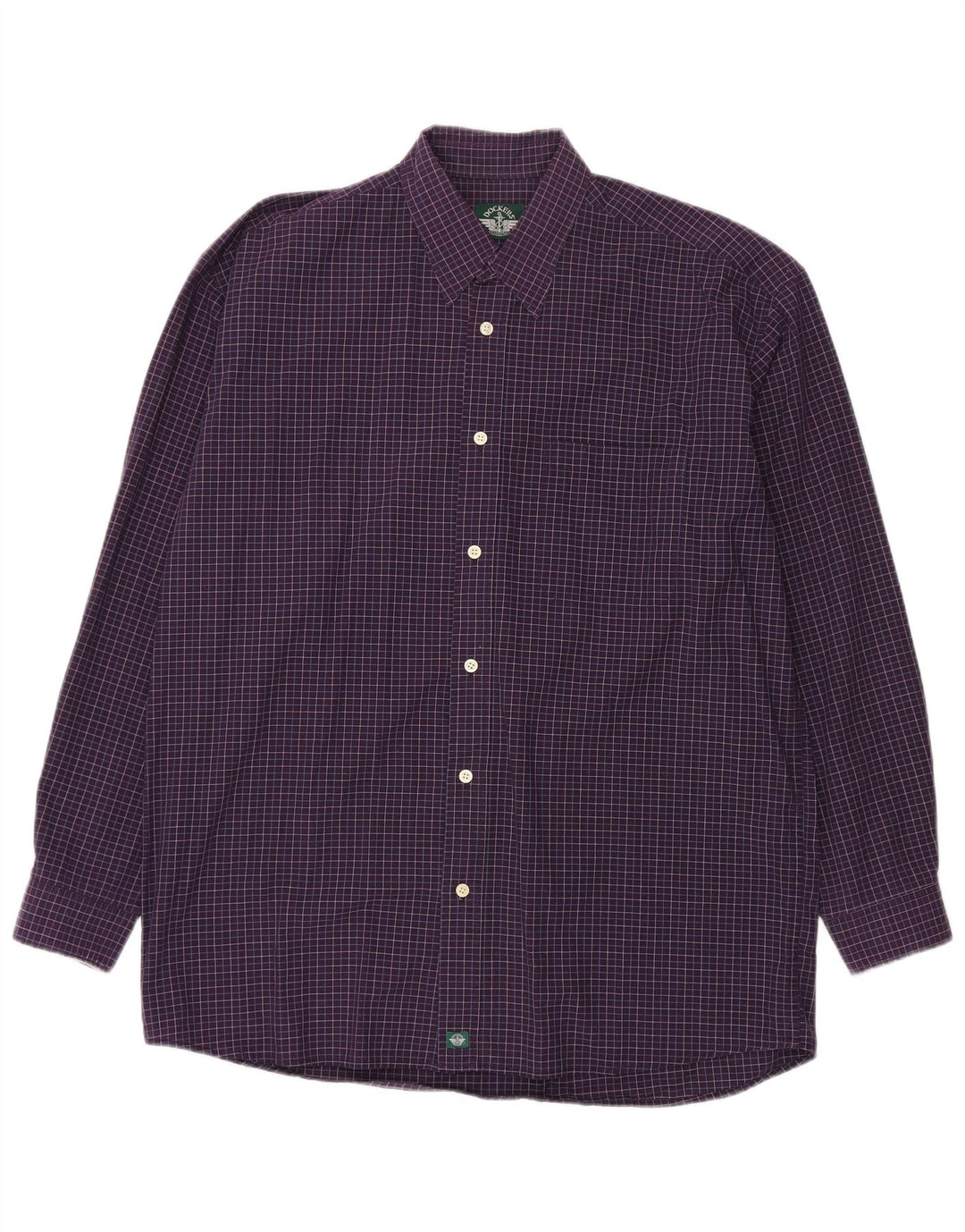 Dockers Mens Checked  Shirt Large Purple Check