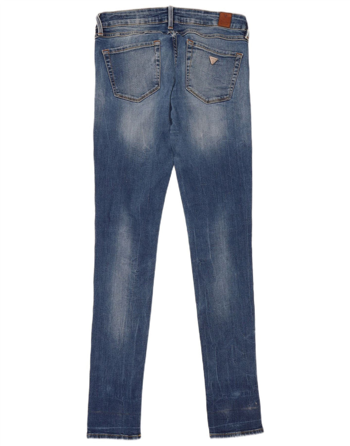 Guess Womens Skinny Jeans W29 L32 Blue