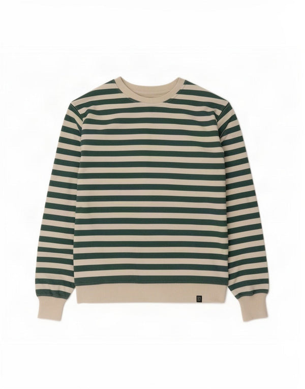 Zara Boys Sweatshirt Jumper 9-10 Years Green Striped