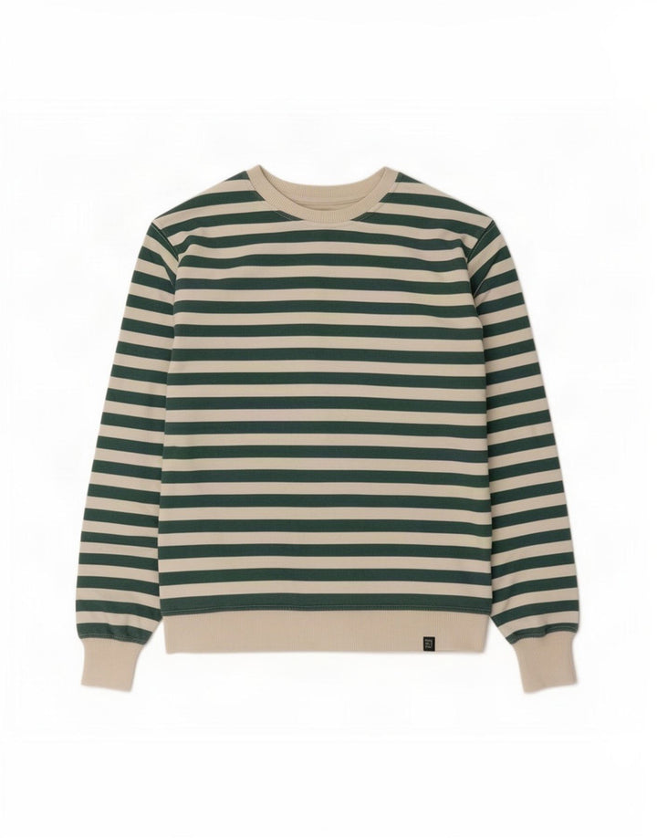 Zara Boys Sweatshirt Jumper 9-10 Years Green Striped