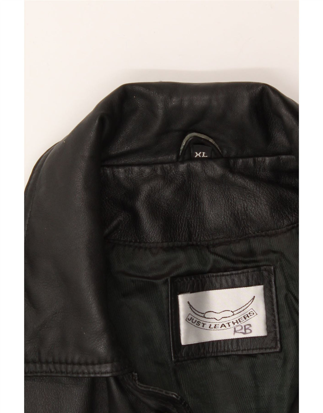 VINTAGE Mens Leather Jacket UK 42 XL Black Leather Vintage Vintage and Second-Hand Vintage from Messina Hembry 