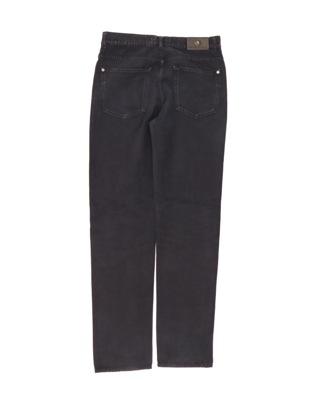TRUSSARDI Mens Straight Jeans Size 32 Black Cotton Vintage Trussardi and Second-Hand Trussardi from Messina Hembry 