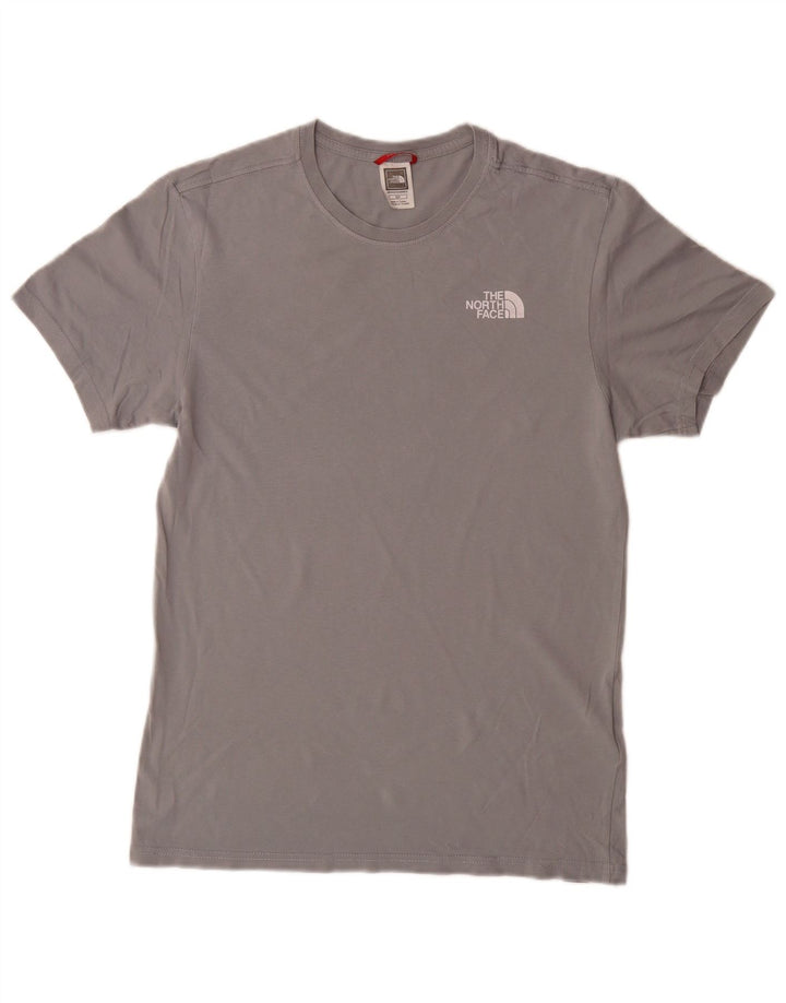 THE NORTH FACE Mens Graphic T-Shirt Top Small Grey Cotton