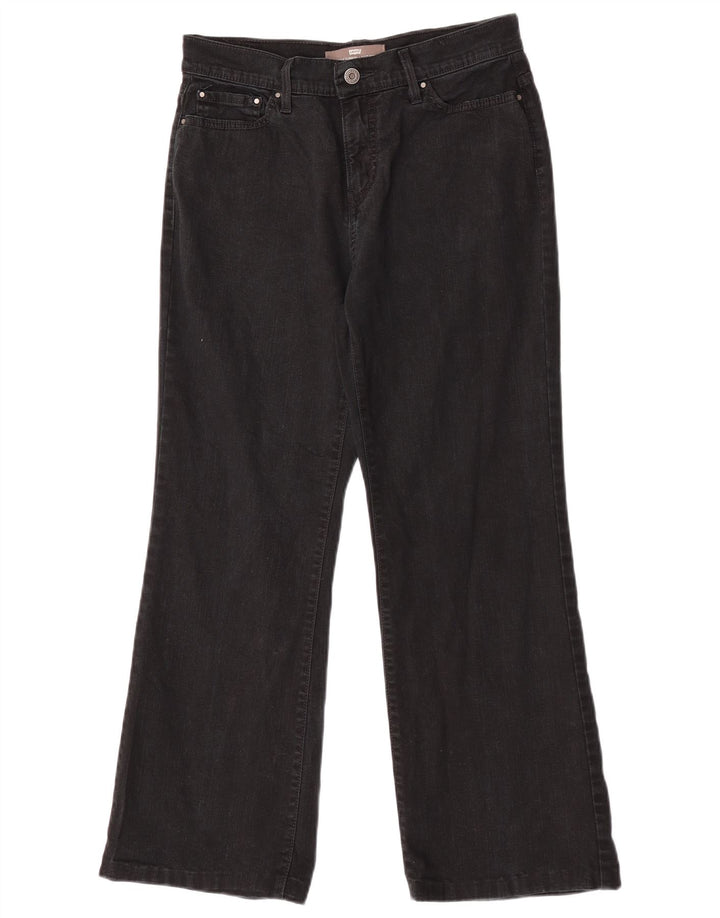 Levi's Womens 512 Slimming Bootcut Jeans US 8 Medium W27 L28 Black Cotton
