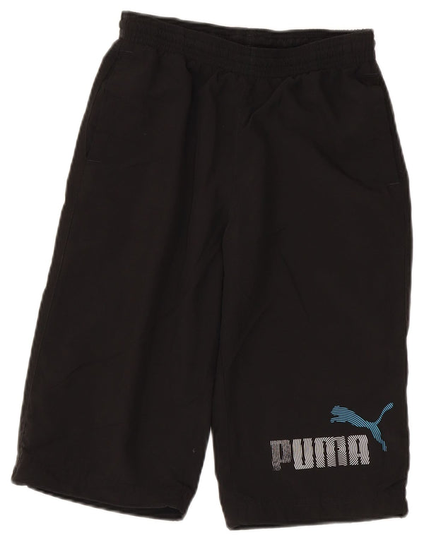 Puma Boys Graphic Bermuda Sport Shorts 11-12 Years  Black