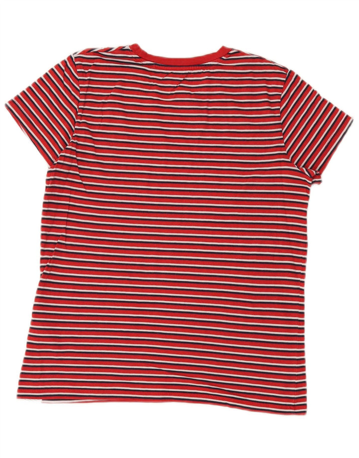 LEVI'S Mens T-Shirt Top Small Red Striped Cotton