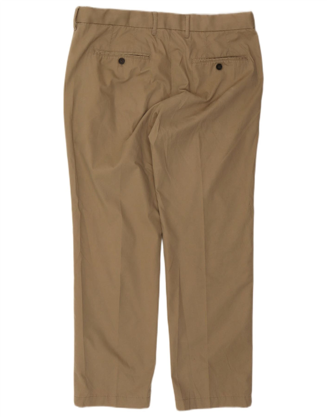 Marks & Spencer Mens Regular Fit Chino Trousers W36 L29 Beige Cotton