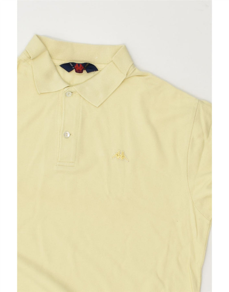 KAPPA Mens Polo Shirt Medium Yellow Cotton | Vintage Kappa | Thrift | Second-Hand Kappa | Used Clothing | Messina Hembry 