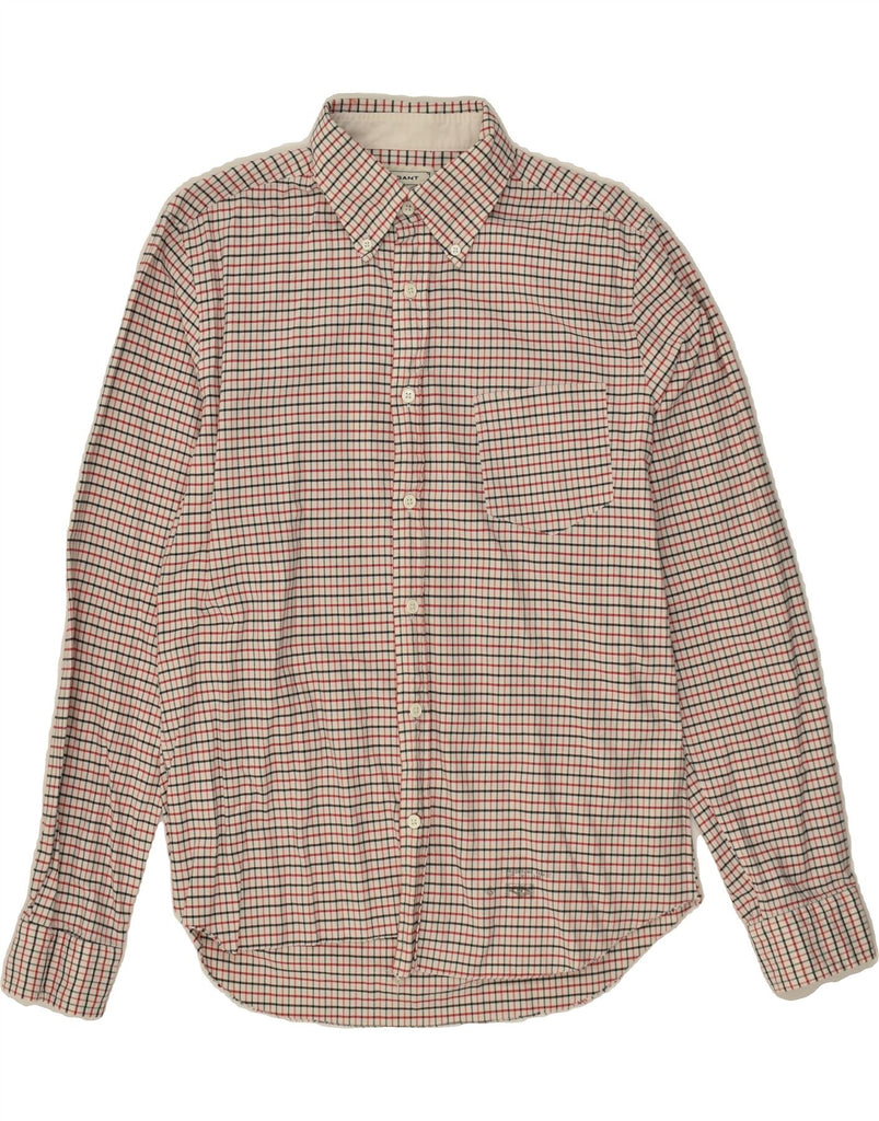 GANT Mens Shirt Medium Red Check Cotton Vintage Gant and Second-Hand Gant from Messina Hembry 