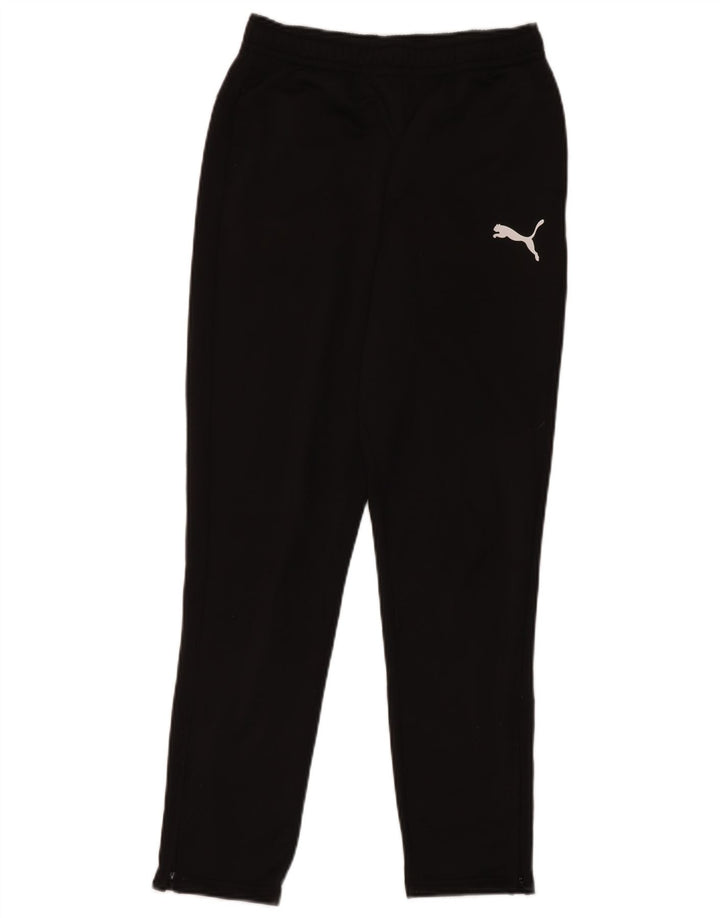 PUMA Boys Tracksuit Trousers 13-14 Years Black Polyester