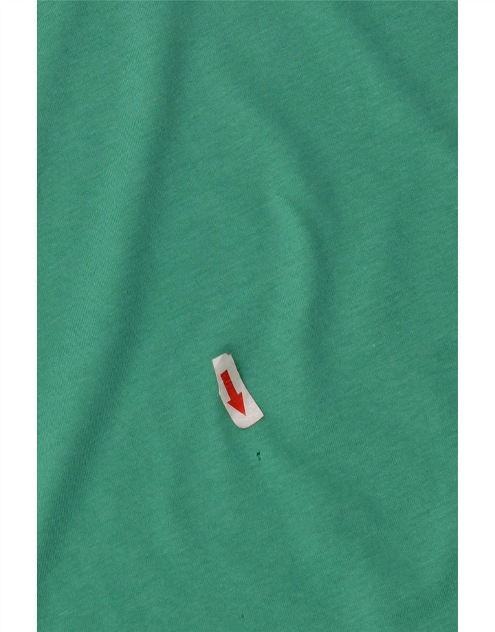 Nautica Mens Graphic T-Shirt Top Medium Green Cotton