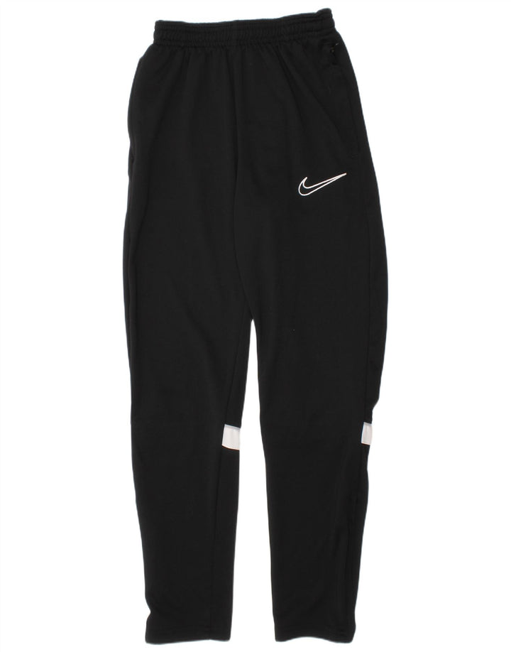 Nike Boys Dri Fit Tracksuit Trousers 10-11 Years Medium Black Polyester