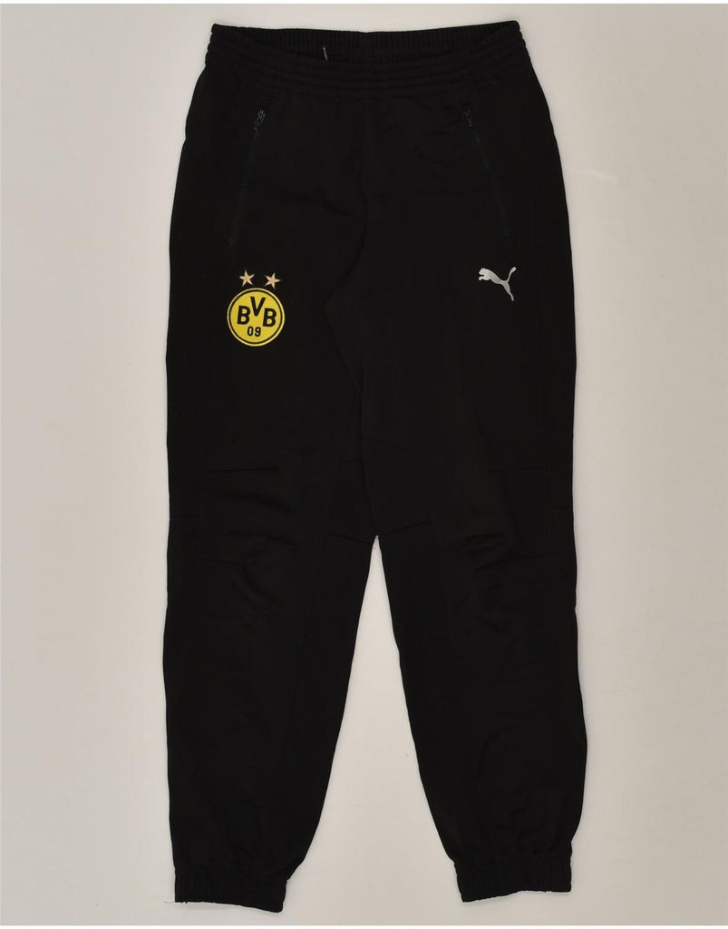 PUMA Boys Tracksuit Trousers Joggers 11-12 Years Black Polyester | Vintage Puma | Thrift | Second-Hand Puma | Used Clothing | Messina Hembry 