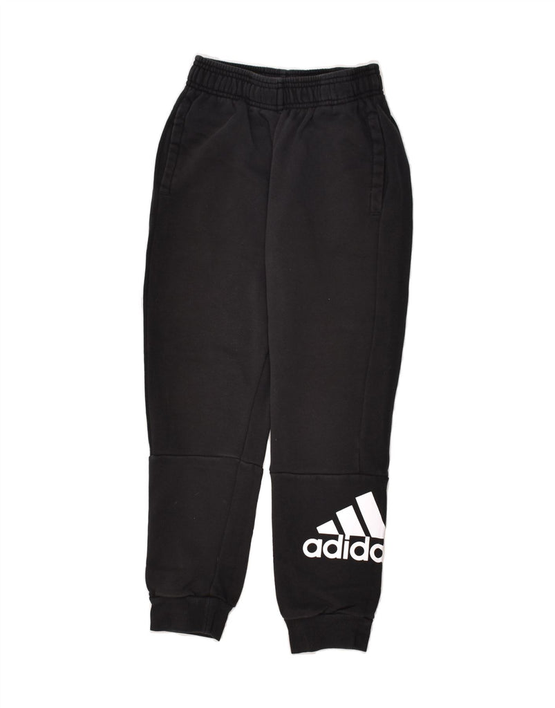 ADIDAS Boys Graphic Tracksuit Trousers Joggers 9-10 Years Black | Vintage Adidas | Thrift | Second-Hand Adidas | Used Clothing | Messina Hembry 