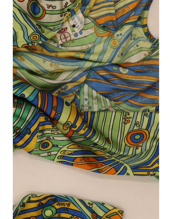Vintage Womens Wrap Dress IT 48 XL Multicoloured Striped