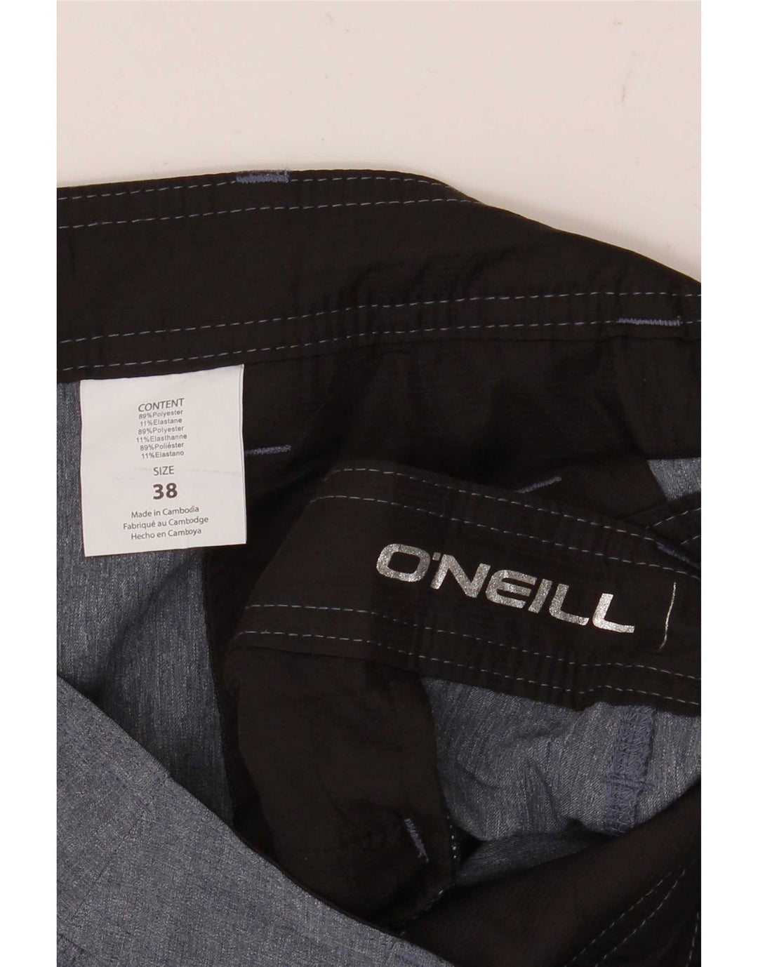 O'Neill Mens Chino Shorts  W38 XL Grey Polyester