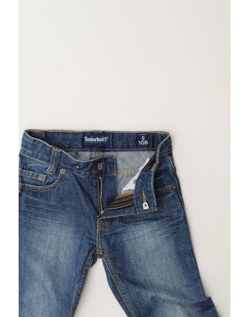 TIMBERLAND Boys Straight Jeans 4-5 Years W21 L17 Blue Cotton Vintage Timberland and Second-Hand Timberland from Messina Hembry 