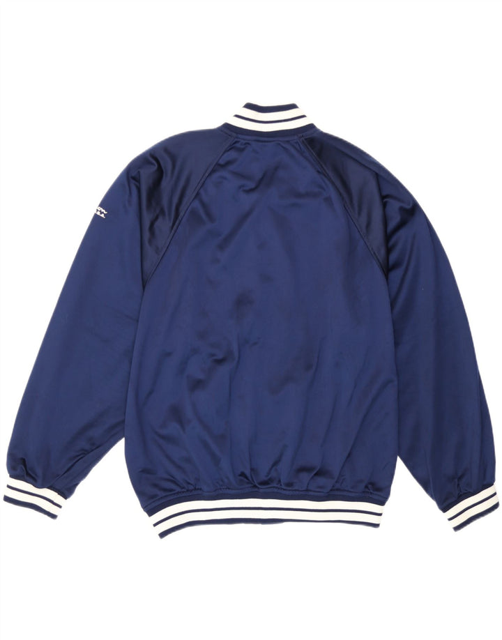 Champion Mens USA Graphic Tracksuit Top Jacket Small Navy Blue Polyester