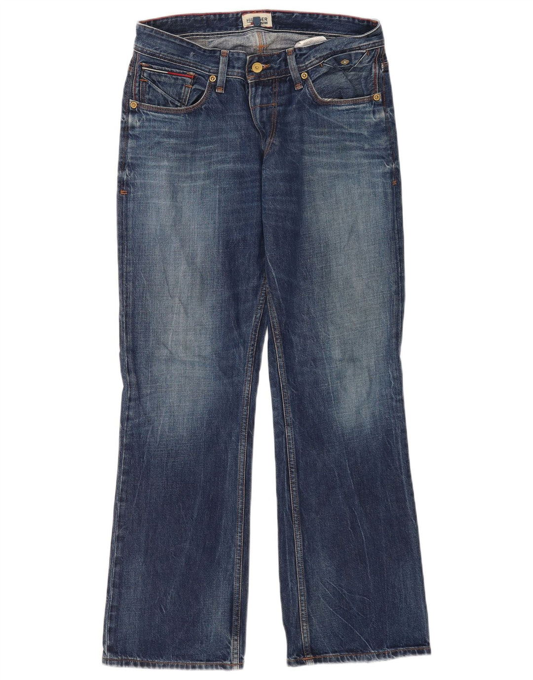 Tommy Hilfiger Mens Bootcut Jeans W30 L30 Blue Cotton