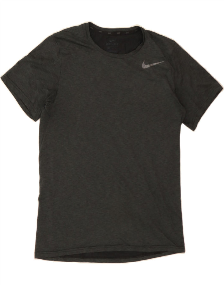 NIKE Mens Dri Fit T-Shirt Top Small Grey Flecked Polyester Vintage Nike and Second-Hand Nike from Messina Hembry 
