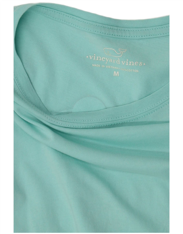 Vineyard Vines Womens Graphic Top Long Sleeve UK 14 Medium Blue Cotton
