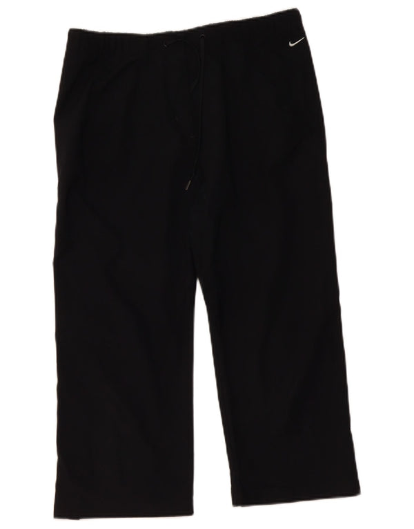 Nike Womens Dri Fit Capri Tracksuit Trousers UK 10 Small Black