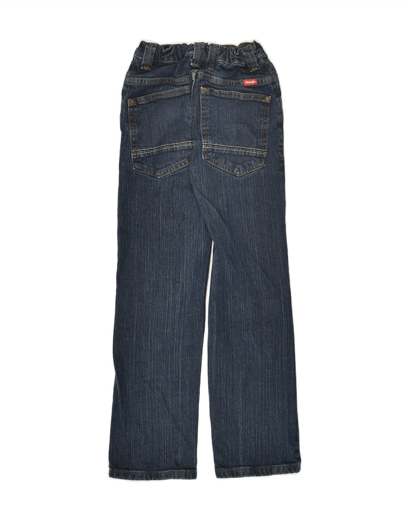 WRANGLER Boys Straight Jeans 9-10 Years W24 L25 Navy Blue Cotton | Vintage Wrangler | Thrift | Second-Hand Wrangler | Used Clothing | Messina Hembry 