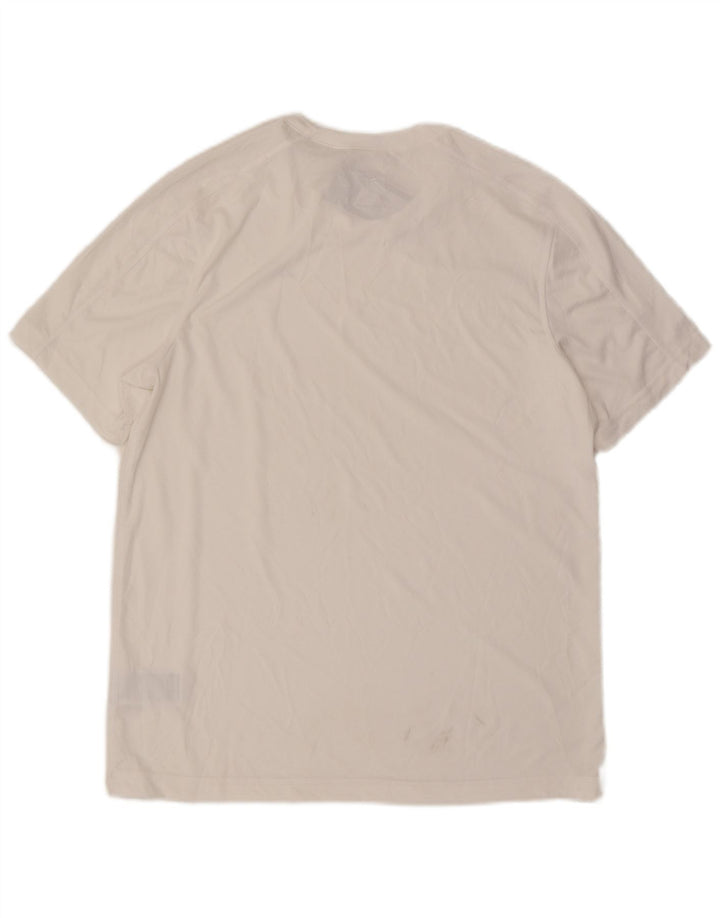 Reebok Mens T-Shirt Top Large White Polyester