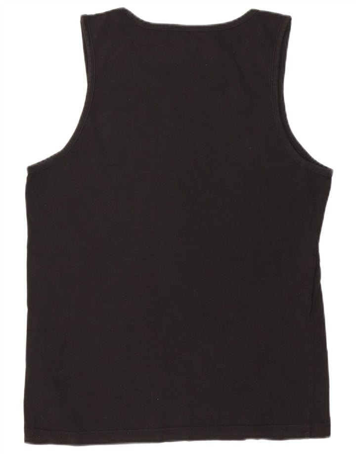 Puma Mens Graphic Vest Top Small Black Cotton