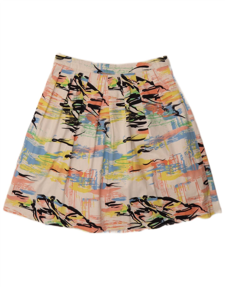 VINTAGE Womens Abstract Pattern Mini Skirt UK 8 Small W28    Multicoloured