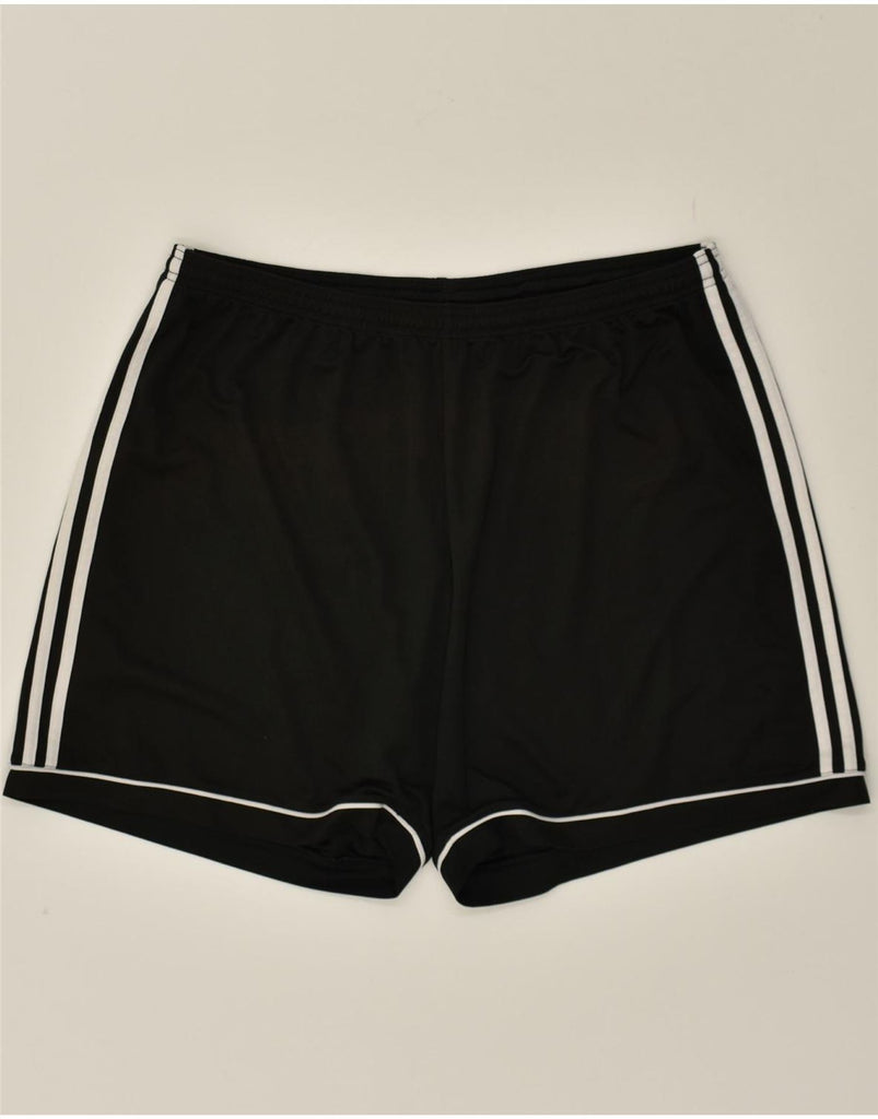 ADIDAS Mens Sport Shorts 2XL Black Polyester | Vintage Adidas | Thrift | Second-Hand Adidas | Used Clothing | Messina Hembry 