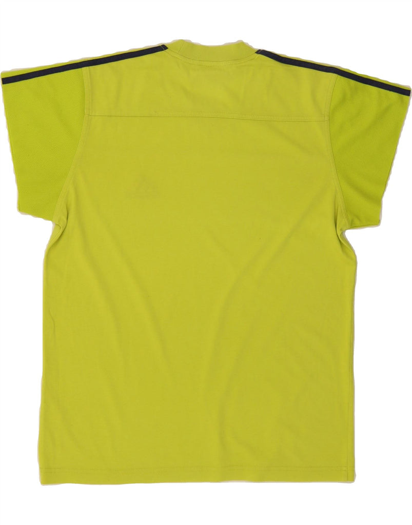 ADIDAS Mens T-Shirt Top Large Yellow Cotton Vintage Adidas and Second-Hand Adidas from Messina Hembry 