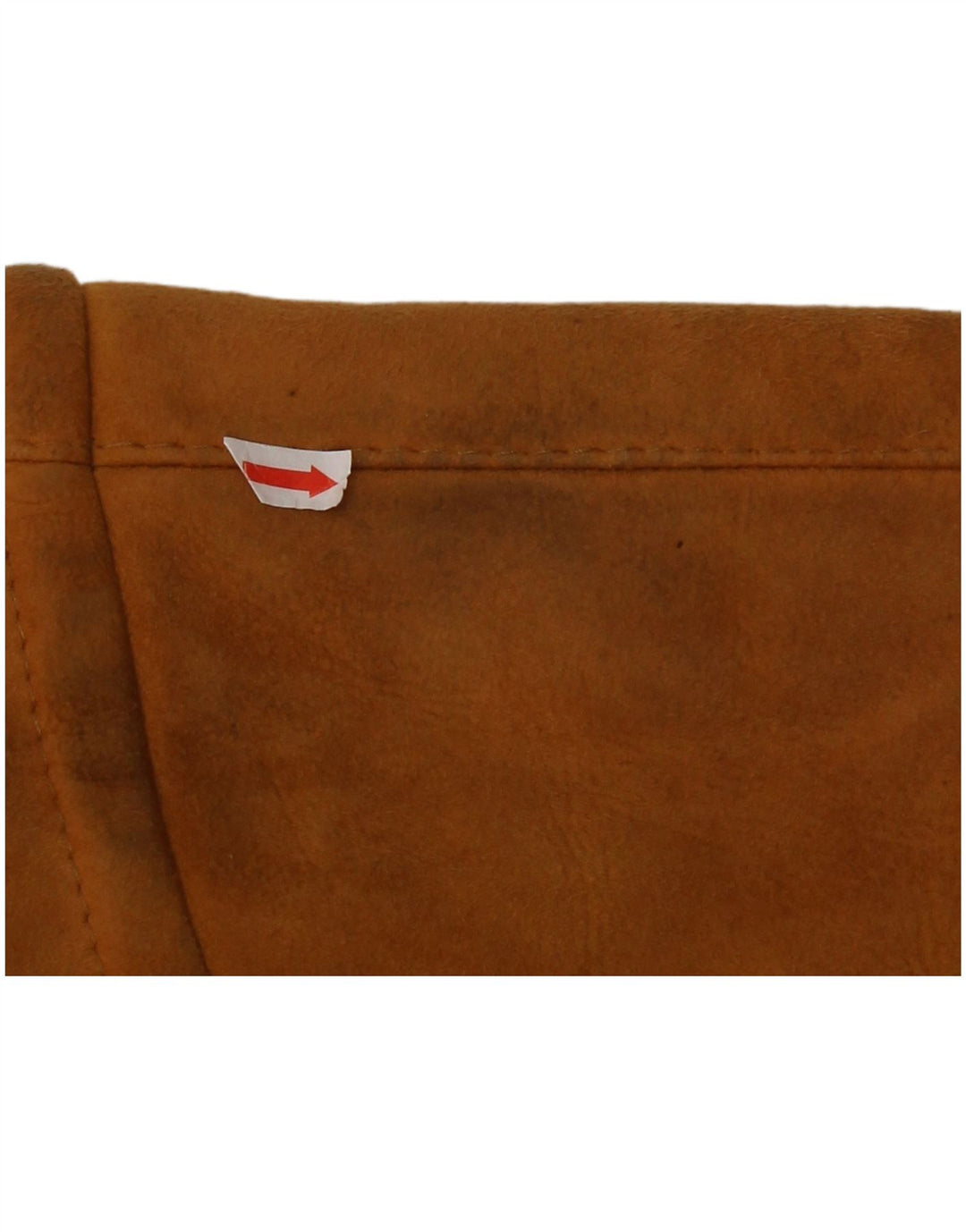 Vintage Womens Hooded Shearling Jacket EU 44 XL Beige Shearling