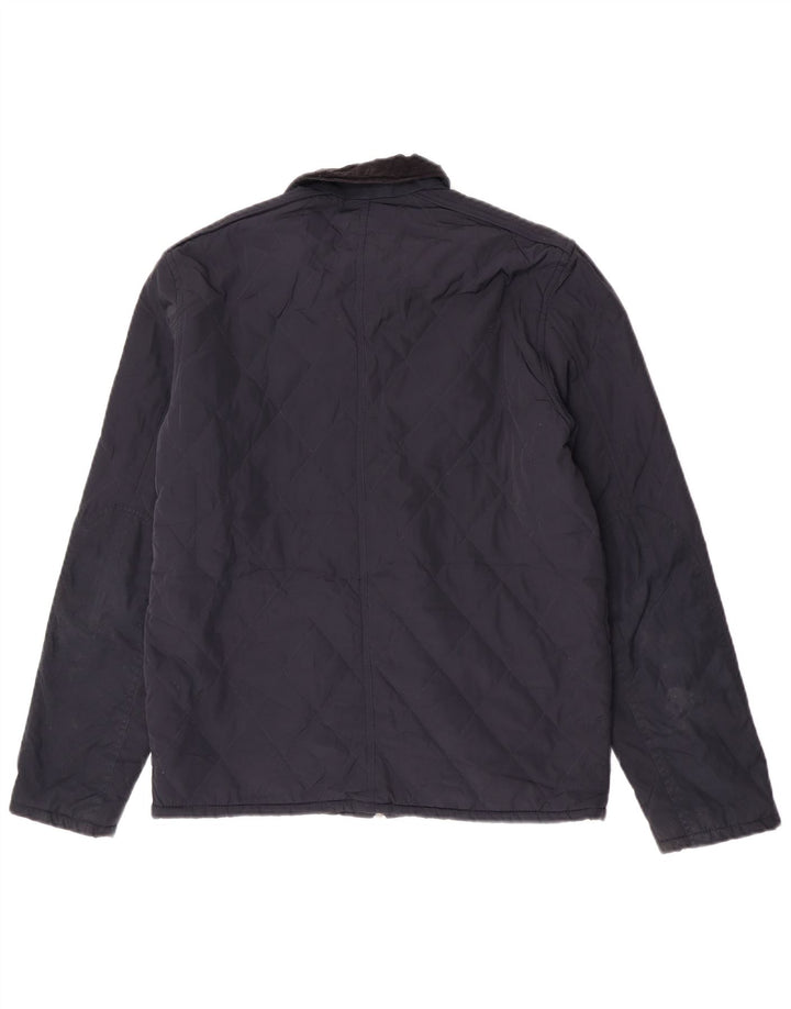 Ted Baker Mens Quilted Jacket Size 4 Large Navy Blue Polyester