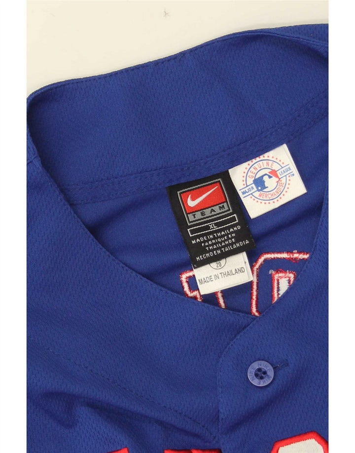 Nike Boys Rangers Graphic Jersey Top 13-14 Years XL Blue Polyester
