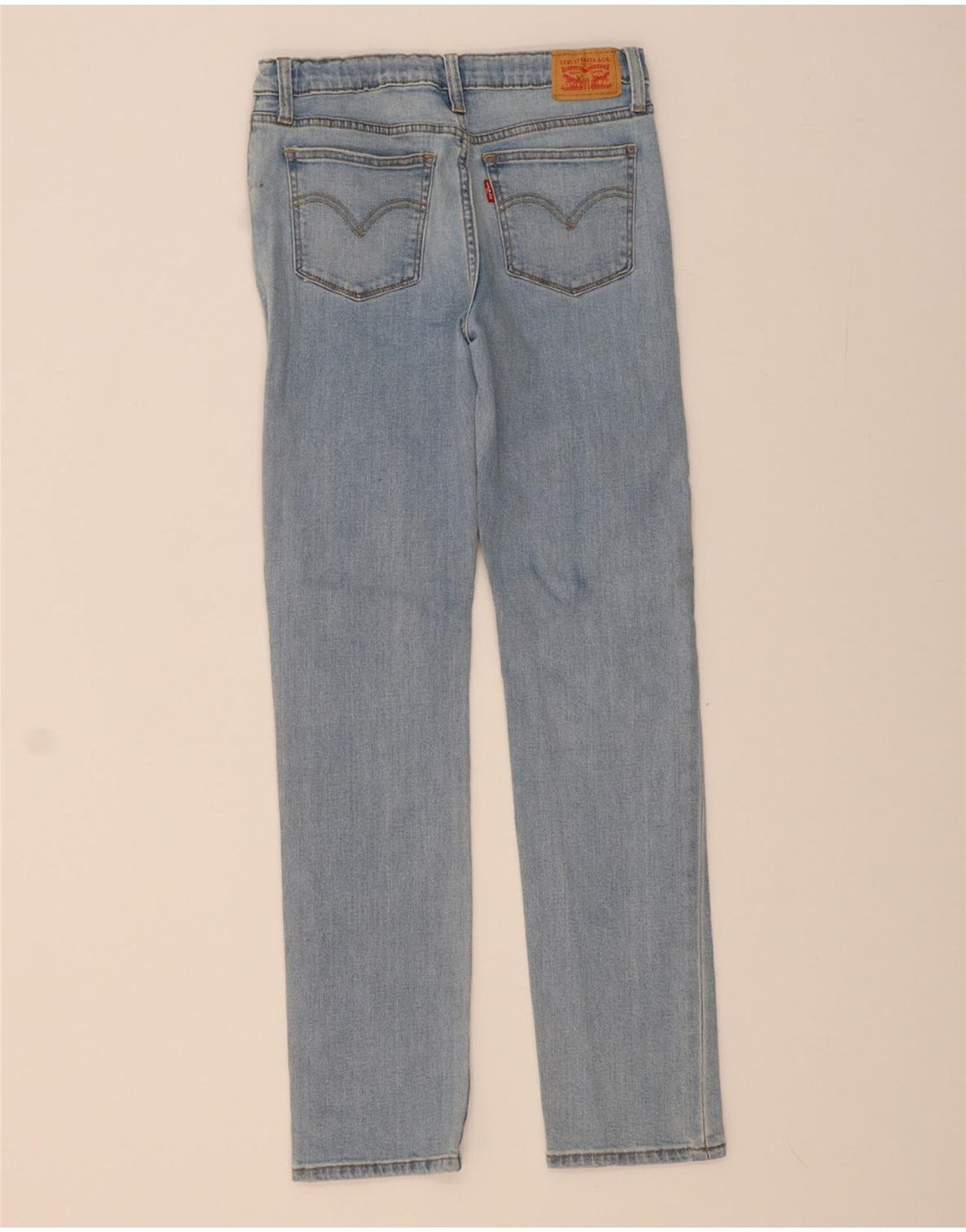 LEVI'S Boys Straight Jeans 15-16 Years W28 L30 Blue Cotton