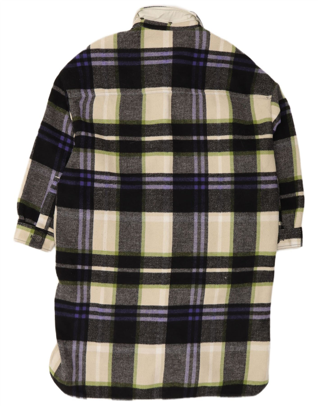 Zara Womens Oversized Long Sleeve Shirt Dress UK 14 Medium Multicoloured