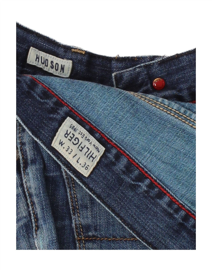 TOMMY HILFIGER Mens Hudson Straight Jeans W33 L30 Blue Vintage Tommy Hilfiger and Second-Hand Tommy Hilfiger from Messina Hembry 
