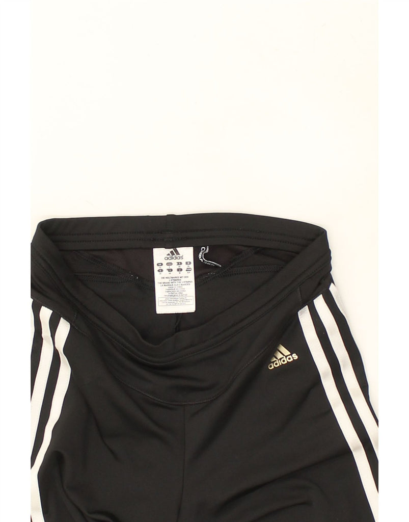 ADIDAS Womens Climalite Capri Tracksuit Trousers UK 10 Small Black | Vintage Adidas | Thrift | Second-Hand Adidas | Used Clothing | Messina Hembry 