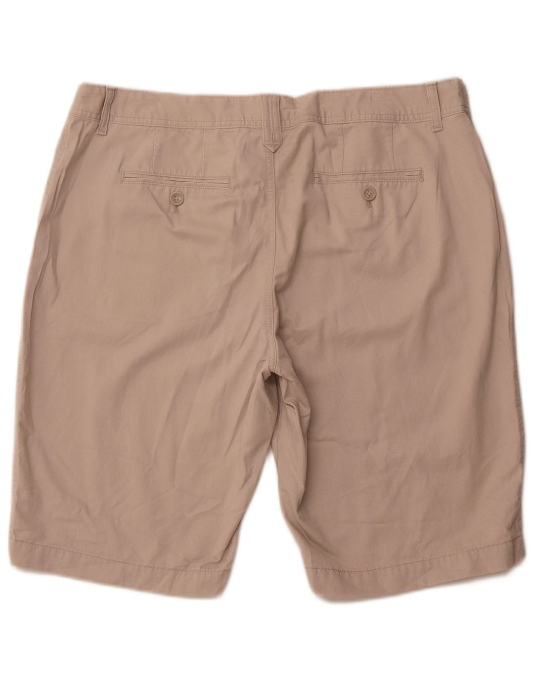 EDDIE BAUER Womens High Waist Chino Shorts US 18 2XL W38  Beige Cotton