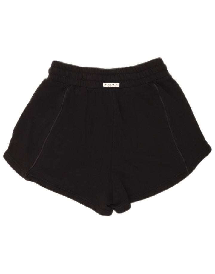 Nike Womens Sport Shorts UK 10 Small Black Cotton