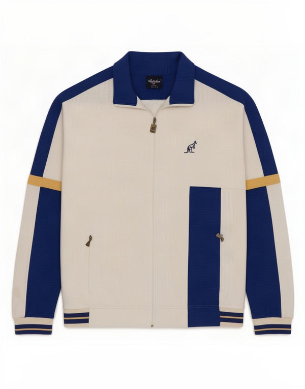 AUSTRALIAN L'ALPINA Mens Tracksuit Top Jacket IT 54 XL White Colourblock