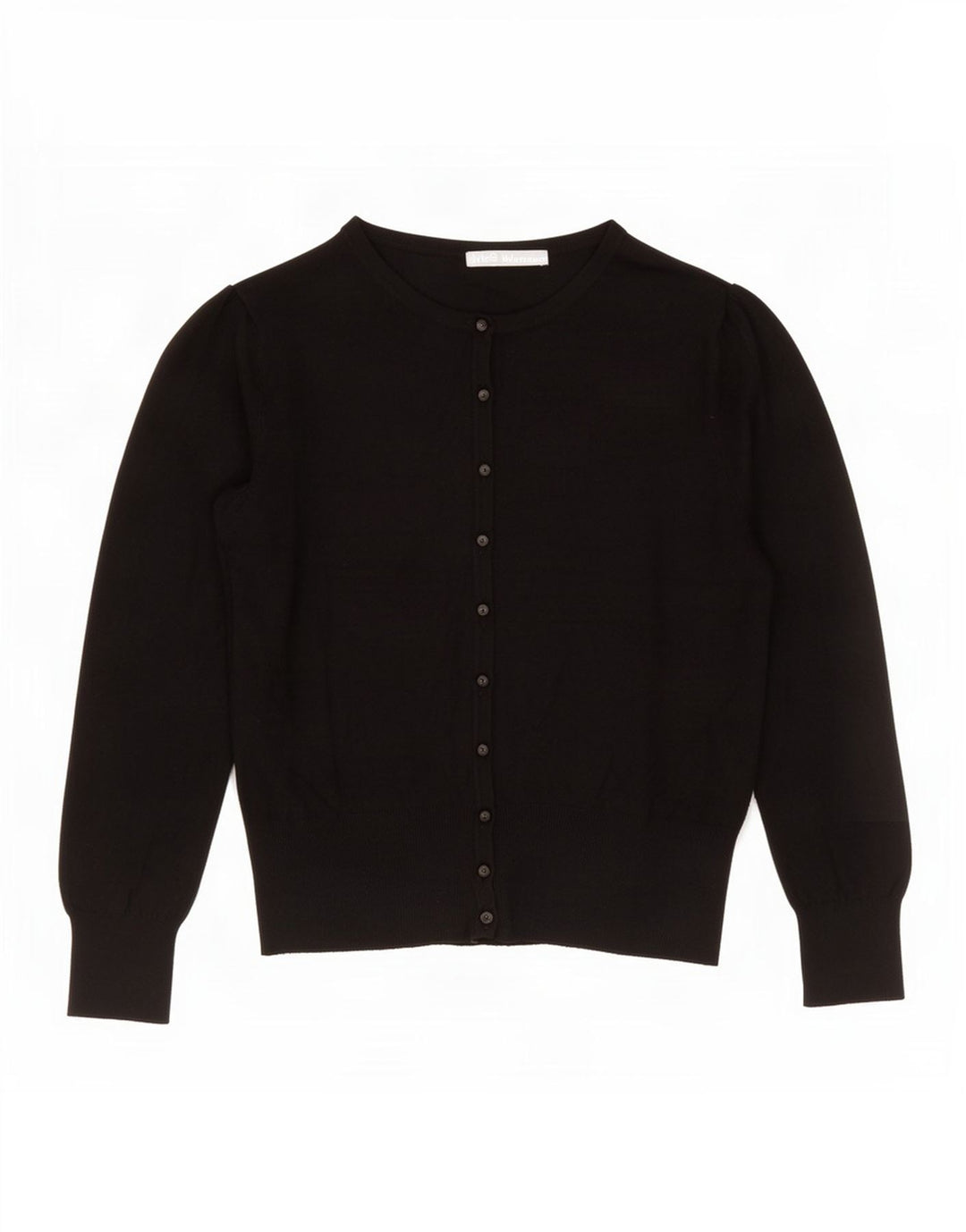 Marks & Spencer Womens Cardigan Sweater UK 12 Medium Black Viscose