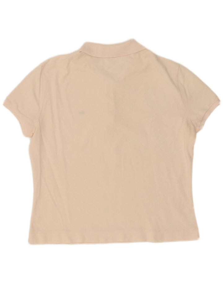 Lacoste Womens Polo Shirt Size 48 XL Pink Cotton