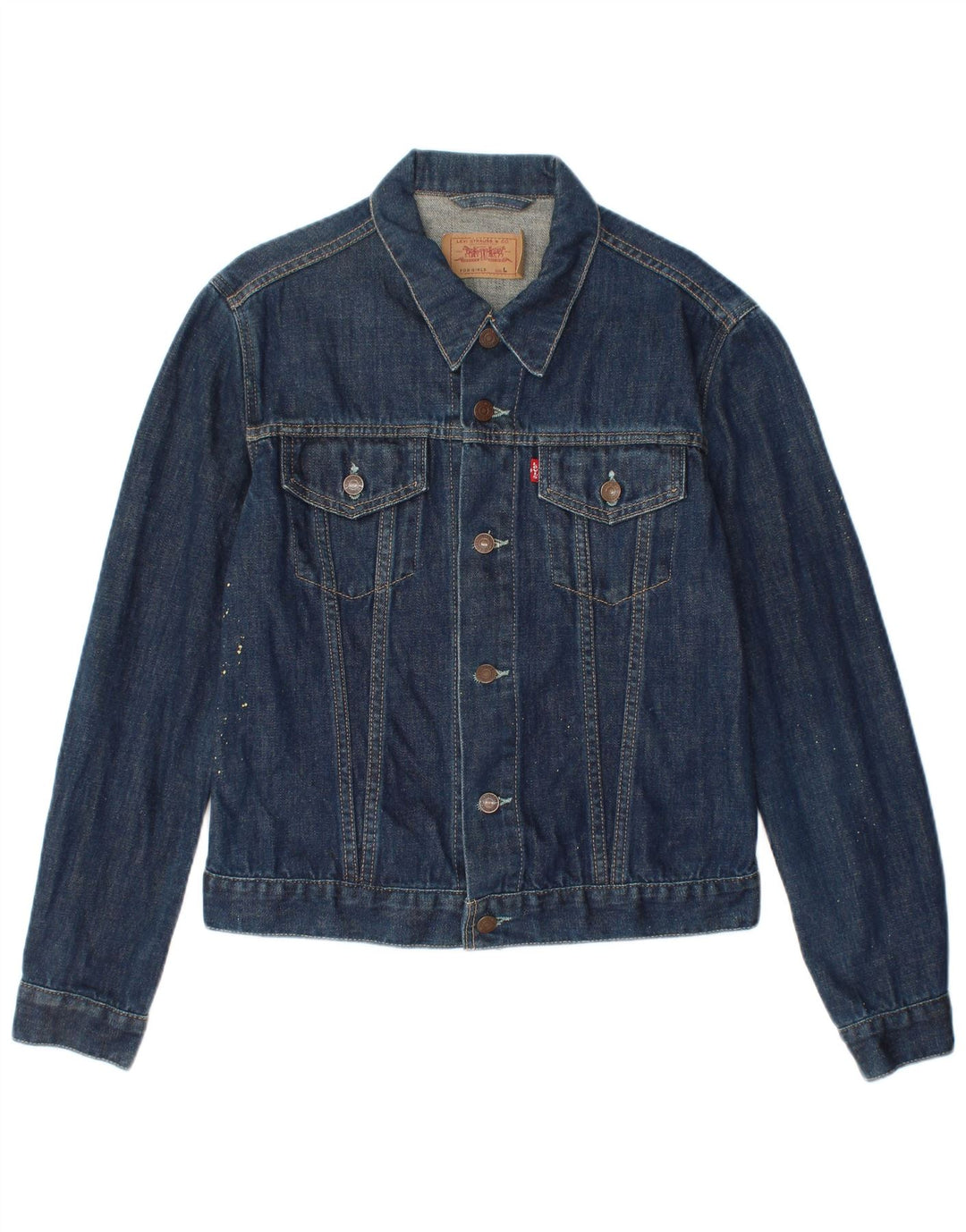 LEVI'S Girls Denim Jacket 11-12 Years Large  Blue Cotton
