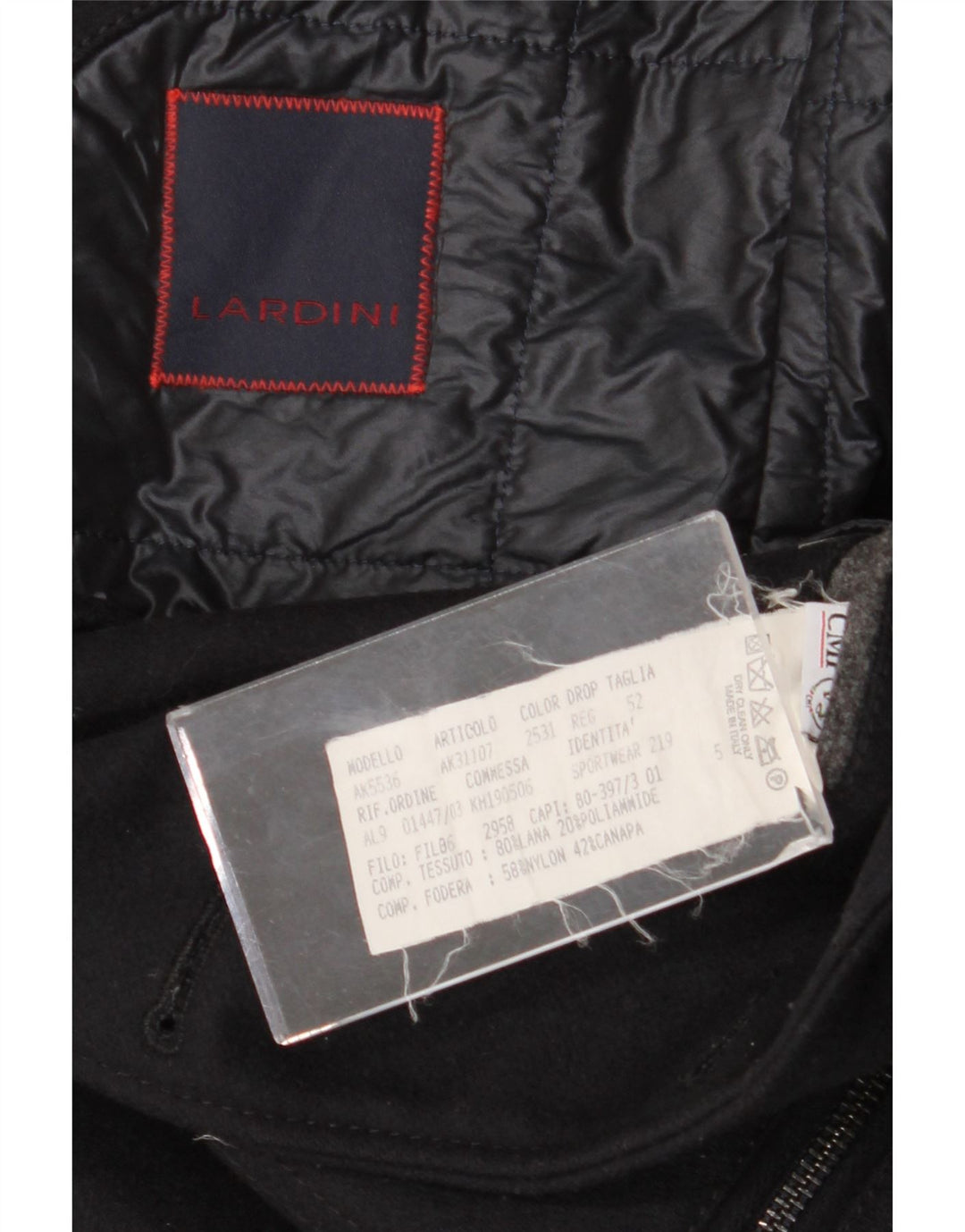 Lardini Mens 3 Button Blazer Jacket IT 52 XL Navy Blue Wool