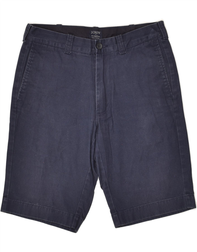 J. CREW Mens Rivington Chino Shorts W30 Medium Navy Blue Cotton | Vintage J. Crew | Thrift | Second-Hand J. Crew | Used Clothing | Messina Hembry 