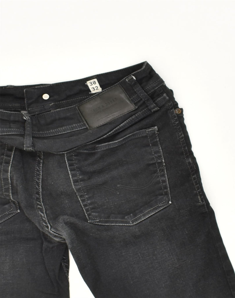 JACK & JONES Mens Straight Jeans W30 L32 Black Cotton | Vintage Jack & Jones | Thrift | Second-Hand Jack & Jones | Used Clothing | Messina Hembry 