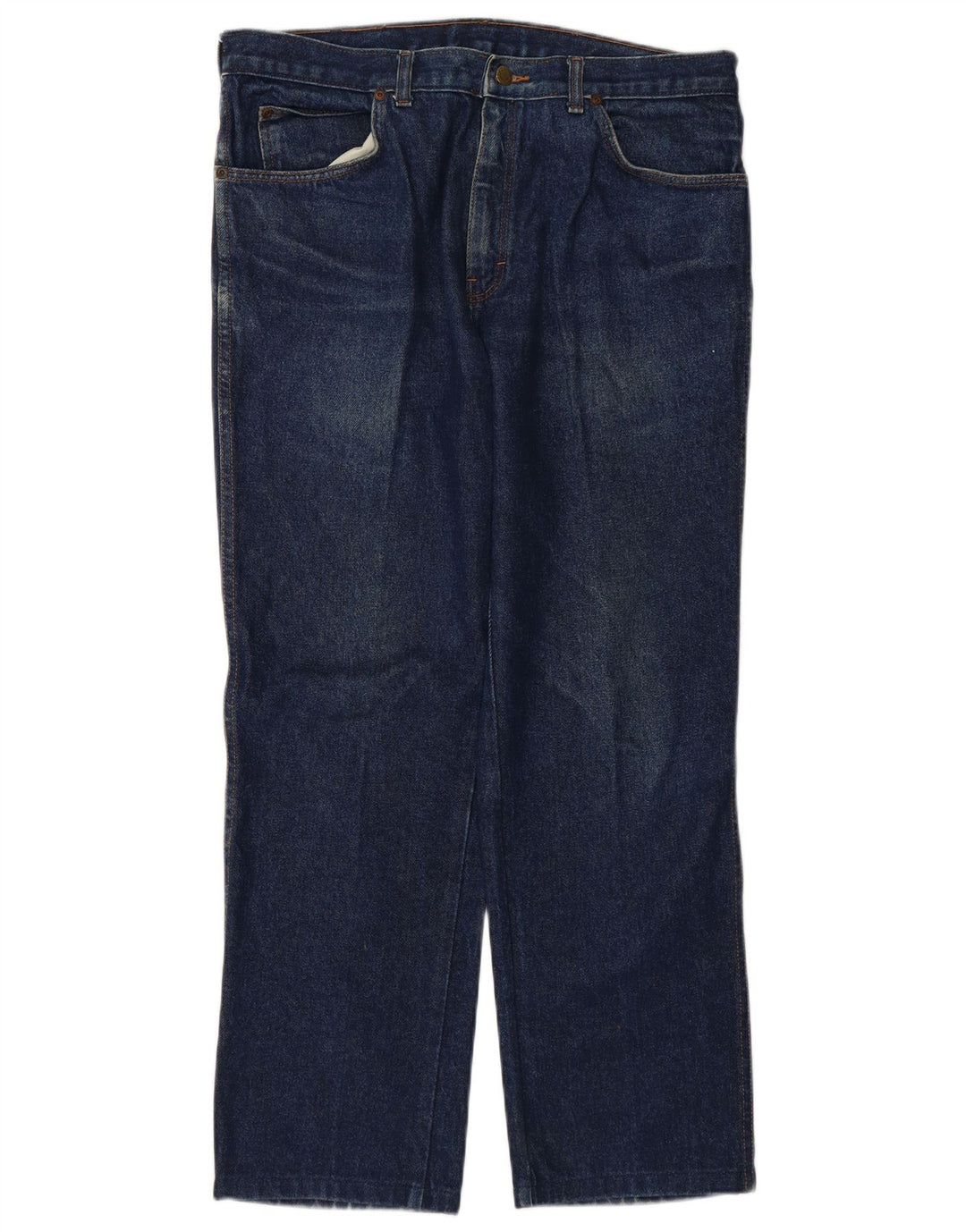 WRANGLER Mens Straight Jeans W36 L29 Navy Blue